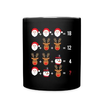 Order of Operations Quiz Math Teacher Xmas Gift - Full Colour Mug - black - Front