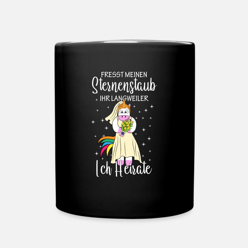 Mange ma poussière d'étoile, j'épouse la mariée - Mug uni - noir