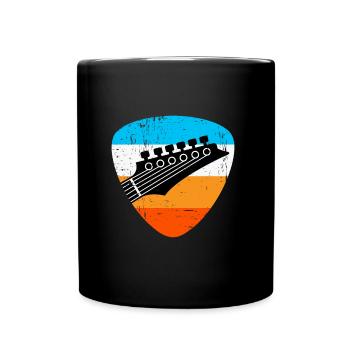 Retro guitar - Full Colour Mug - black - Front