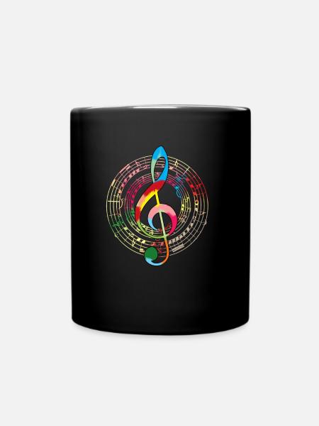 Musique amateur de musique clé de sol - Mug uni - noir