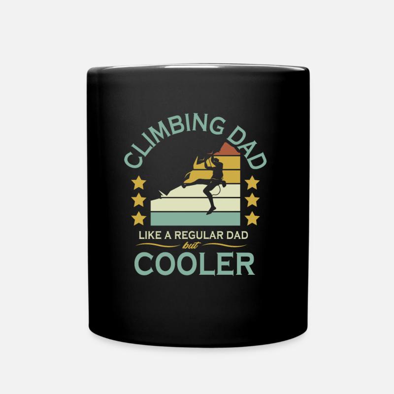 Arrampicata per la festa del papà - Tazza monocolore - nero