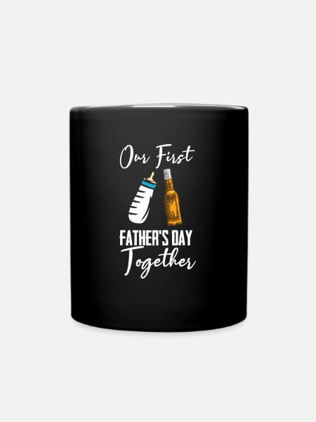 Premier cadeau de fête des pères pour la fête des pères - Mug uni - noir