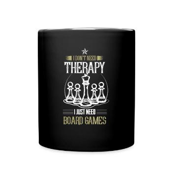 Jeux de société jeux d'échecs - Mug uni - noir - Devant