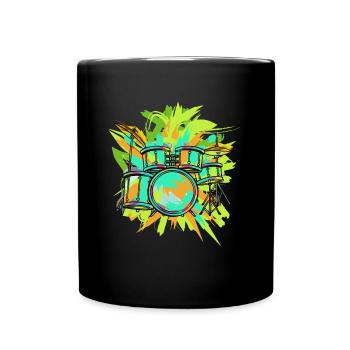 Drums drummer - Full Colour Mug - black - Front
