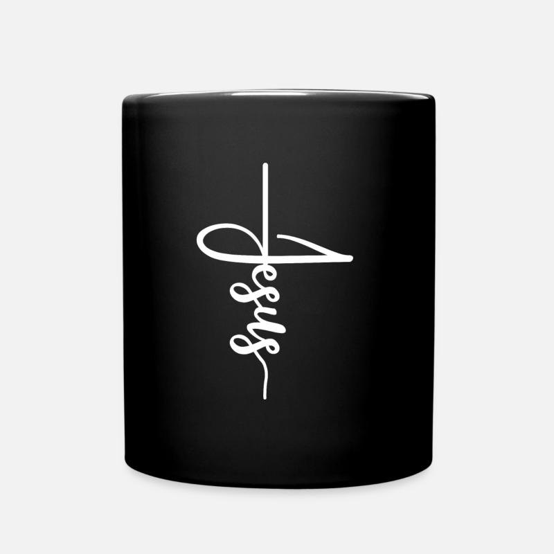Jesus - Tasse einfarbig - Schwarz