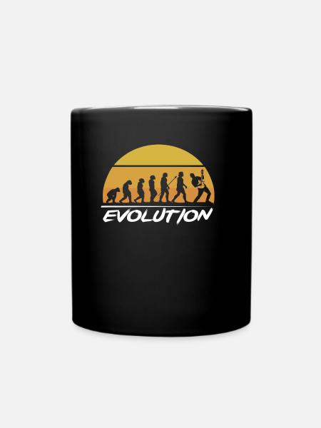Evolution des guitares guitares - Mug uni - noir