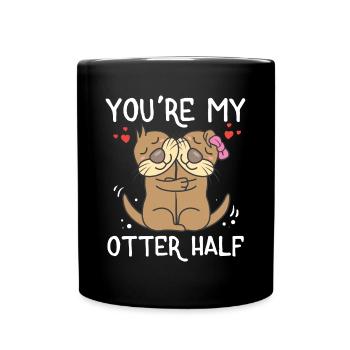 Vous êtes mon amoureux de la moitié de la Saint-Valentin - Mug uni - noir - Devant