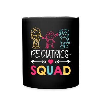 Pédiatrie Escouade Infirmière Soins Médicaux Enfants Cadeau - Mug uni - noir - Devant