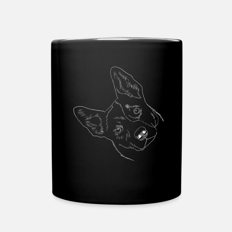 Hund Australian Cattle Dog Hund - Tasse einfarbig - Schwarz