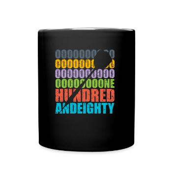 Fléchettes fléchettes vintage - Mug uni - noir - Devant