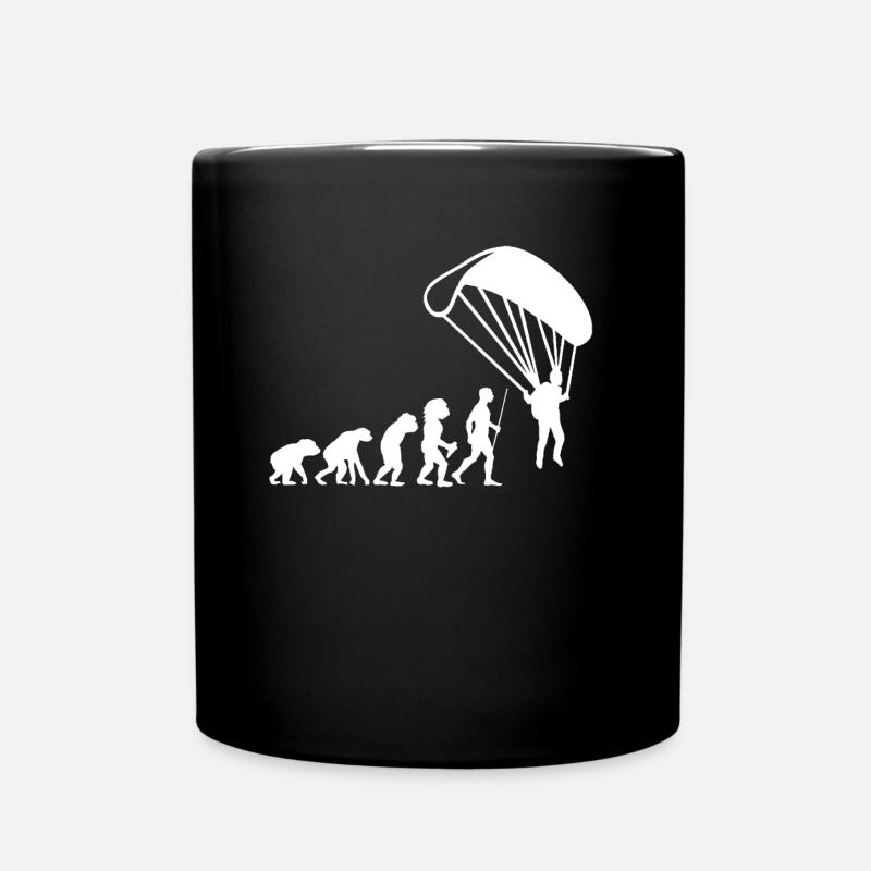 Fallschirmspringer Fallschirm Skydive Evolution - Tasse einfarbig - Schwarz