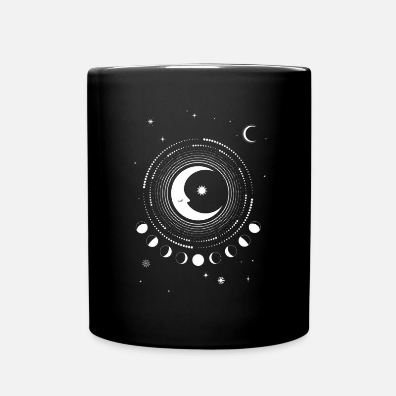 Univers du croissant de lune Wiccan Witch - Mug uni - noir