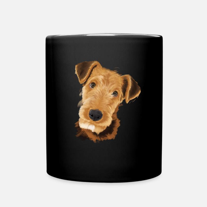 Airedale Terrier chien - Mug uni - noir