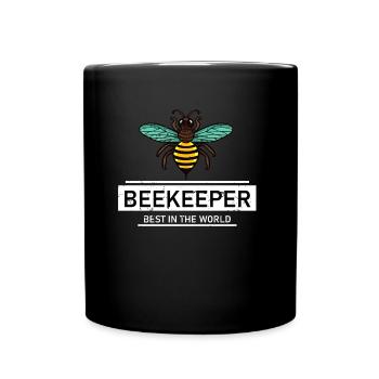 Imker Spruch Bienen - Tasse einfarbig - Schwarz - Vorne