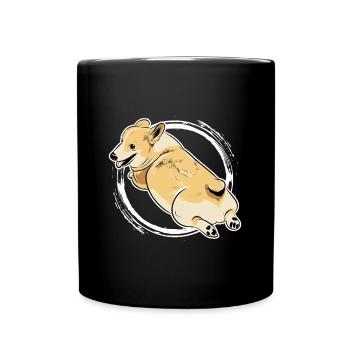 Corgi - Full Colour Mug - black - Front