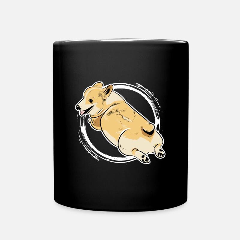 Corgi - Full Colour Mug - black