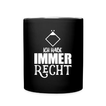 Feuerwehr Gruppenführer Geschenkidee - Tasse einfarbig - Schwarz - Vorne