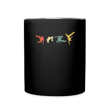 Rétro Parkour cadeau pour les fans de sports extrêmes - Mug uni - noir - Devant