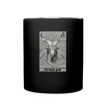 Okkult Die Schwarze Ziege Esoterische Tarot Baphomet Die - Tasse einfarbig - Schwarz - Vorne