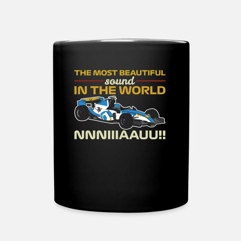 Racing race on Sunday - Full Colour Mug - black