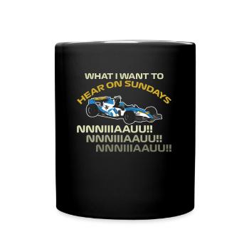 Course du dimanche - Mug uni - noir - Devant