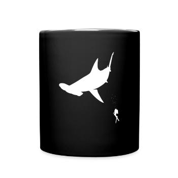 Hammerhead Fish - Full Colour Mug - black - Front
