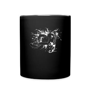Sewing Machine - Full Colour Mug - black - Front