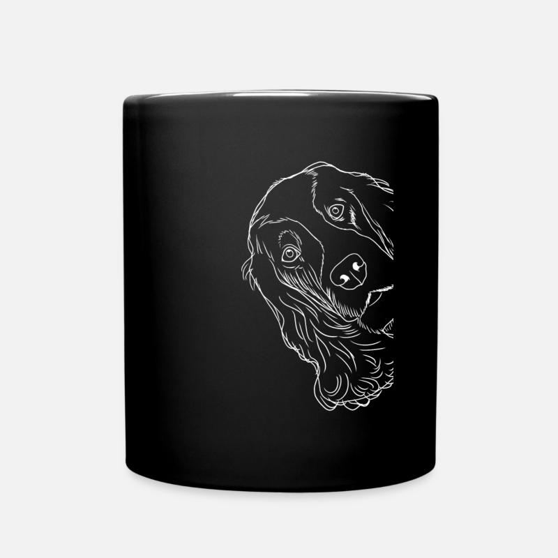 Curious English Cocker Spaniel Dog - Full Colour Mug - black