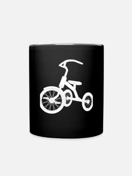 Dreirad - Tasse einfarbig - Schwarz