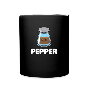 Halloween Pepper Funny Matching Couple Gift Partie 2 - Mug uni - noir - Devant