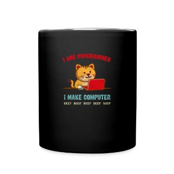 Programmierer Entwickler Informatiker Geek - Tasse einfarbig - Schwarz - Vorne