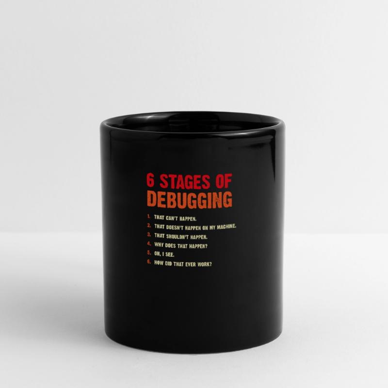 Entwickler Debugging Computer Scientist Geek Coder Tasse einfarbig