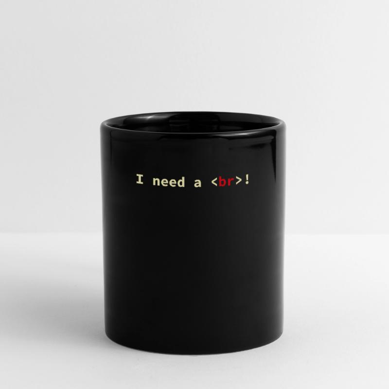 HTML CSS Code Informatiker Geek Coder Tasse einfarbig