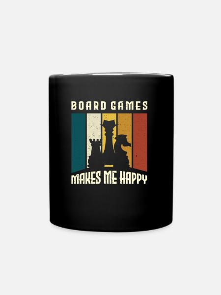 Dice game board games vintage - Full Colour Mug - black