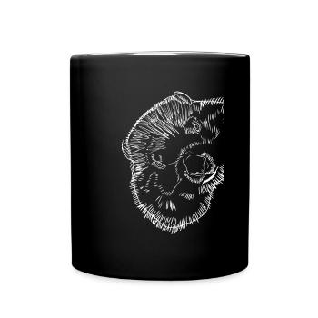 Marmotte - Mug uni - noir - Devant