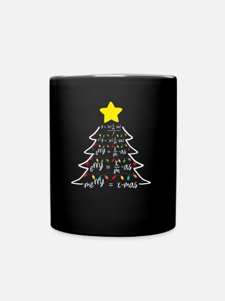 Merry Xmas Mathématiques Tannenbaum - Mug uni - noir