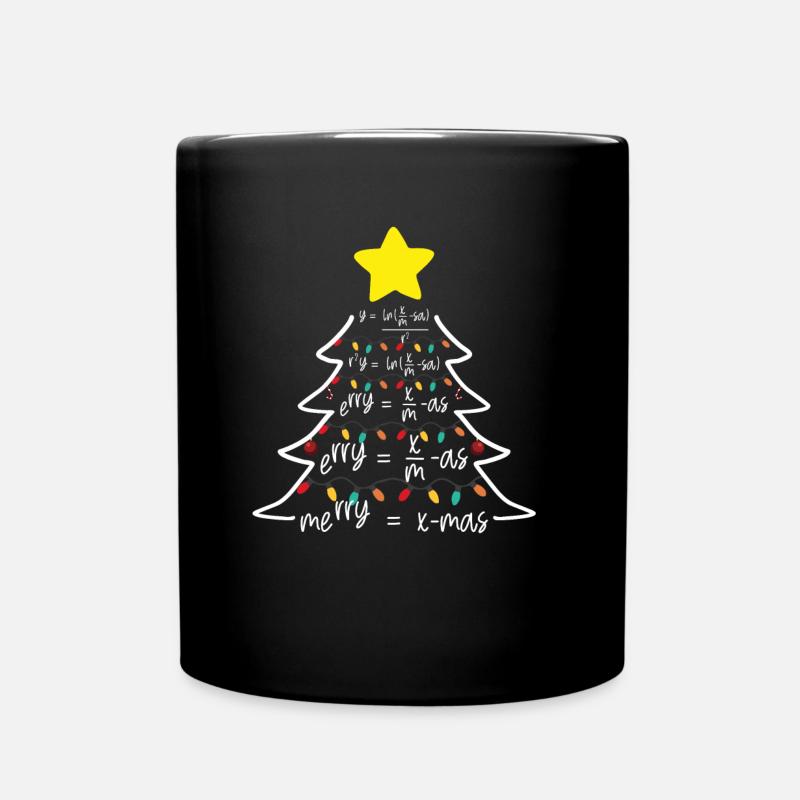Merry Xmas Mathématiques Tannenbaum - Mug uni - noir