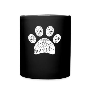Wandern Hunde Hund Camping - Tasse einfarbig - Schwarz - Vorne