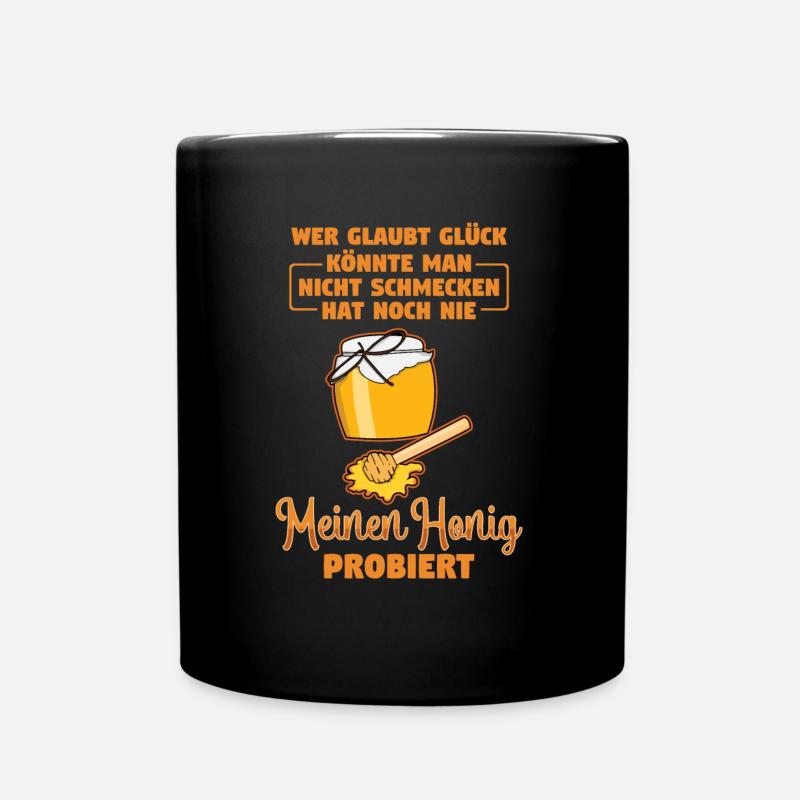 Meinen Honig Imker Bienen Geschenk - Tasse einfarbig - Schwarz