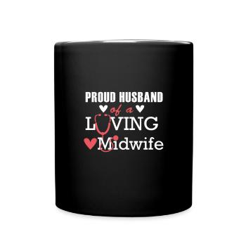Idée cadeau sage-femme - Mug uni - noir - Devant