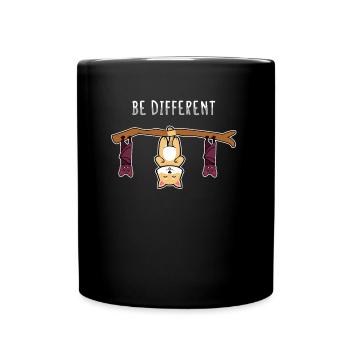 Be Different Sweet Cat Be Different - Full Colour Mug - black - Front