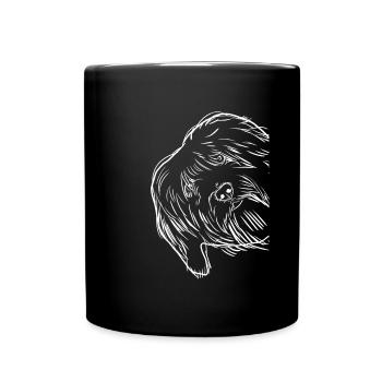 Curious Tibetan Terrier Dog - Full Colour Mug - black - Front