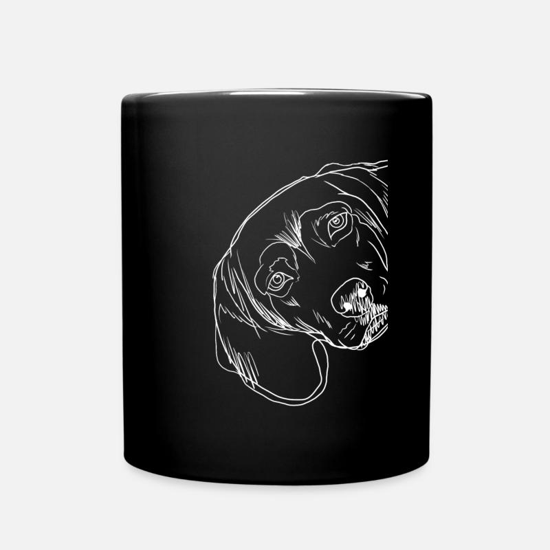 Tiroler Bracke Hund - Tasse einfarbig - Schwarz
