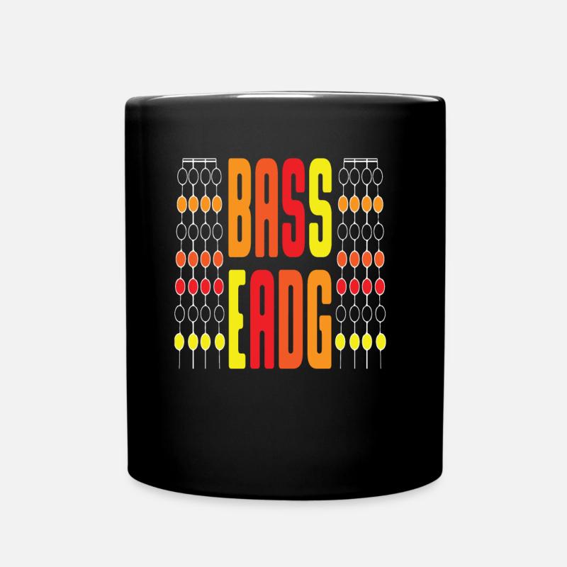 Bass guitare EADG guitariste idée cadeau - Mug uni - noir