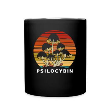 Hippie Magic Mushrooms Forager Psychedelic LSD - Tasse einfarbig - Schwarz - Vorne