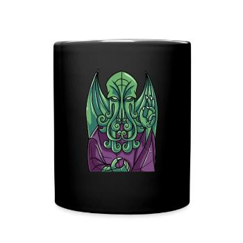 Cthulhu Myth Church Fenster Kunstgeschenk - Tasse einfarbig - Schwarz - Vorne