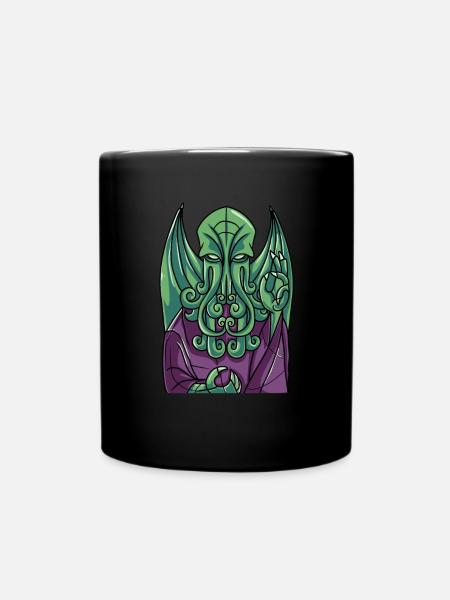 Cthulhu Myth Church Fenster Kunstgeschenk - Tasse einfarbig - Schwarz