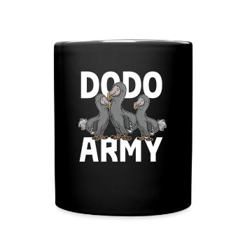 Dodo Army Extinct Flightless Bird Lovers - Full Colour Mug - black - Front