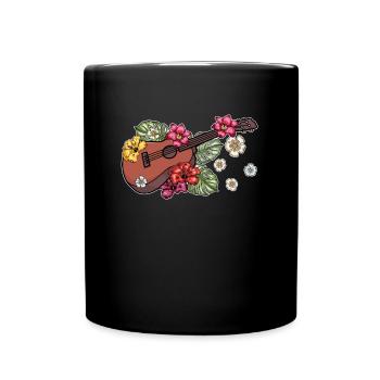 Ukulélé - Mug uni - noir - Devant