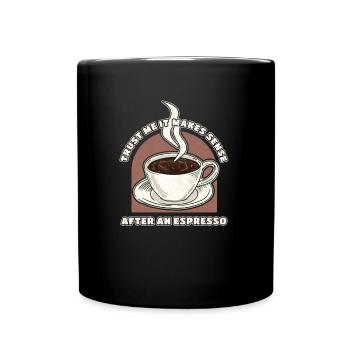 Espresso Coffee - Full Colour Mug - black - Front